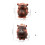 Handcrafts Resins Hippo Miniature Statue-Sitting Position 4