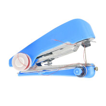 Small Manual Sewing Machine Easy To Use Handheld Sewing-Blue