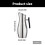Cold Drinking Pitcher Stainless Steels Water Pitcher Jugs-Black 4