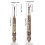 2PCS Vintage Metal Seam Unpicker Comfortable Grip Thread-Bronze 4