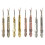 2PCS Vintage Metal Seam Unpicker Comfortable Grip Thread-Bronze 2