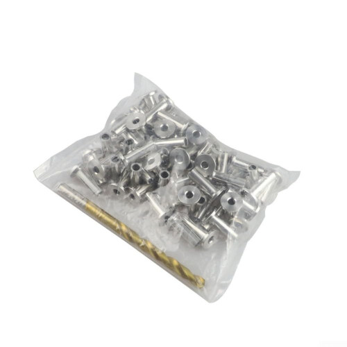 Wire Rope Protective Covers with Drill Bit for Stairs Guardrail Installations (1/8inch)
