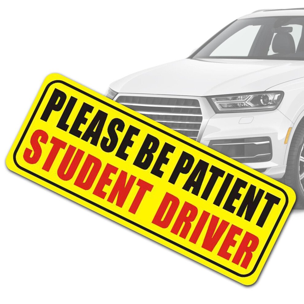 Driver Student Magnet Driver Student Sticker Magnet For Car | New Driver Decal | New Drivers Reflective Safety Sign Removable Want 3 9323874935720