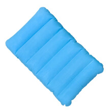 Inflatable Zabuton Cushion - Portable Ground Seat, Soft Travel Cushion for Camping, Picnic, Car, Airplane, Travel Outdoor Blue (Pale)
