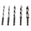 5Pcs Hexagonal Handle Auger Drill Bit Set 100mm Length Wood 1
