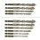 Four-Edged Serrated Eccentric Drill Bit Set High-681012 2