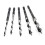 5Pcs Hexagonal Handle Auger Drill Bit Set 100mm Length Wood 5