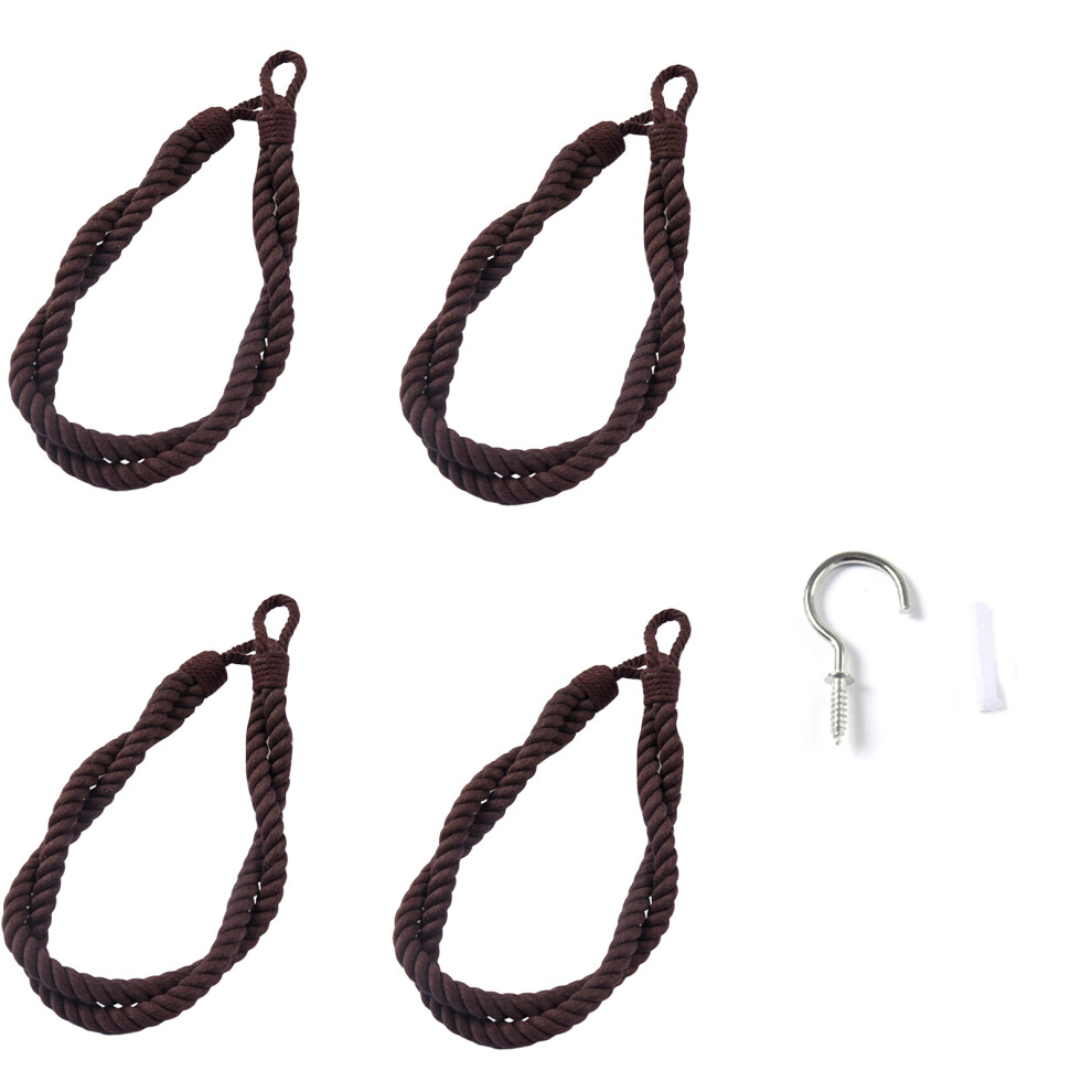Elegant Bohos Styles Curtain Rope Curtain Tiebacks-Dark brown-image-OPC-PMY7725-NEW