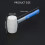 Heavy Duty Rubber Mallets NonMarring Surfaces Hand Hammer-535g 5