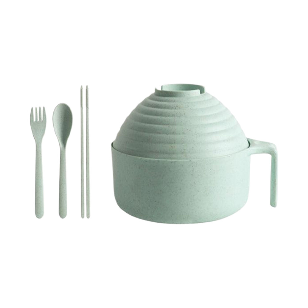 (Green) Japanese-inspired Instant Noodle Bowl Set For Authentic And Fork Spoon-image-OPC-PMY78W7-NEW
