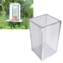 Greenhouse Insect Mesh Cage 42x42x77cm Butterfly Habitat Breeding Enclosure