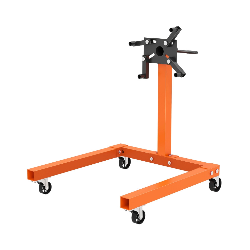 Engine Stand 570kg Heavy Duty Steel 360 Rotating Head & 4 Mounting Arms Garage Workshop Auto Repair Orange-image-OPC-PMY79Q8-NEW