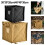 Multi Purpose Folding Trash Can, Perfect for Rock Climbing and Tree Climbing Storage (yellow L) 4