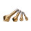 4pcs Titanium Coated Countersink Deburring Drill Taper Hole Cutter For Metal Plastic Wood Countersunk Head Chamfering Tools 4