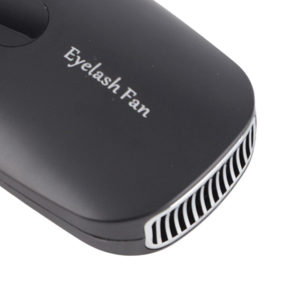 Black Mini Usb Rechargeable Eyelash Blow Dryer Fan 4W Compact