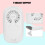 Compact White USB Mini Fan for Eyelash Extension Glue Drying 4