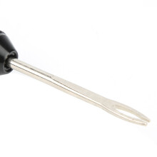 Tragbares Fahrradreifen-Reparaturset aus Aluminiumlegierung, 97 mm Stauraum, 51 g, Schwarz