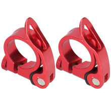 Aluminiumlegierung 31,8 mm Fahrrad-Sattelstützenklemmen-Set Rot 27,2 mm