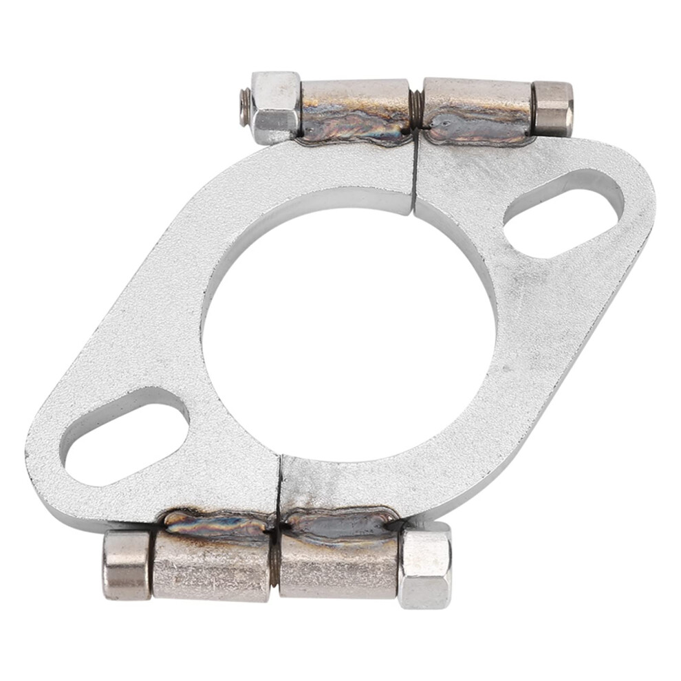 2In Split Exhaust Flange Repair Kit, Flat Oval Exhaust Flange Replacement No Welding Needed With 2 Bolt Holes For Exhausting Pipe Repair 9105992050499