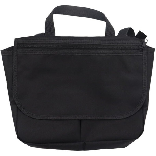 Practical Walker Bag with Spacious Compartments for Personal Items and Essentials (Black) 2