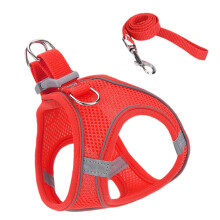 Cat Harness - Soft Reflective Mesh Harness and Lead | Sizes S M L for Hiking Training Travel Outdoor red xs