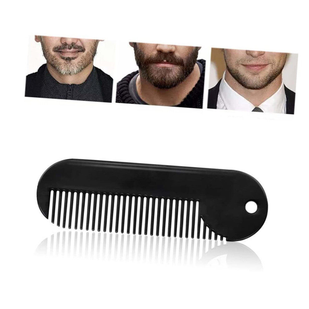 Unisex Zinc Alloy Beard Comb Sturdy Hair Styling Portable For Men Beard Grooming Use At Home Salon