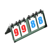 Lightweight Flip Scoreboard for Table Sports Including Badminton, Volleyball, And Soccer, 4 Digit Number