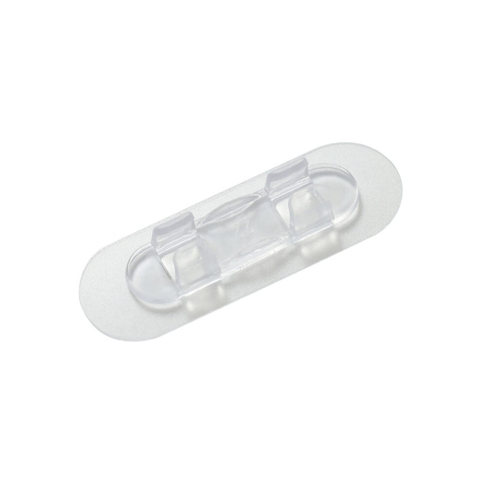 10Pcs Cord Wire Clip Tie Fixer Fastener Holder Desktop Organizers For Home Bedroom Dormitory Socket Line Cord Wire Clear L 9339159203859