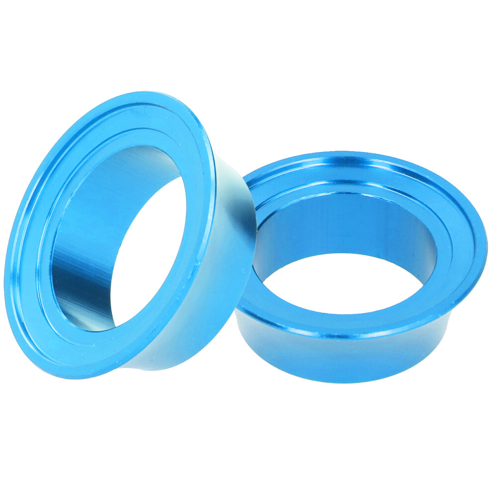 2Pcs Cnc Aluminium Alloy Bicycle Taper Washers 15Mm Blue Spacers 4971360638003