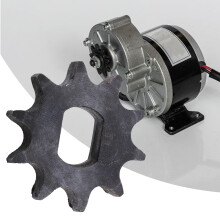 08B 10 Teeth Steel Chain Sprocket for DC Motor 12x17mm Gear 45mm
