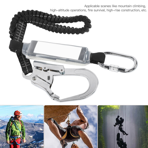 Elastic Buffer Sling Belt with Hook for Secure High Elevation Work 2