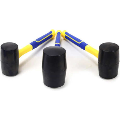 Lightweight Rubber Hammer Installation Hammer Rubber Soft Handle for Projects, 2