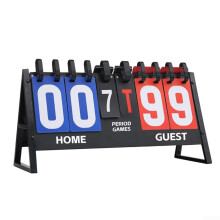 Convenient Scoreboard Flip Scoreboard Portable Competition Scoreboard Sports Tabletop Scoreboards For Flipper 6-Digit For Contest Keeper Perlod Games