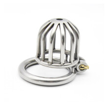 Male Chastity Cock Cage Penis Restraint Sex Bondage Chastity Belt Device Couple Sex Toys White 45Mm