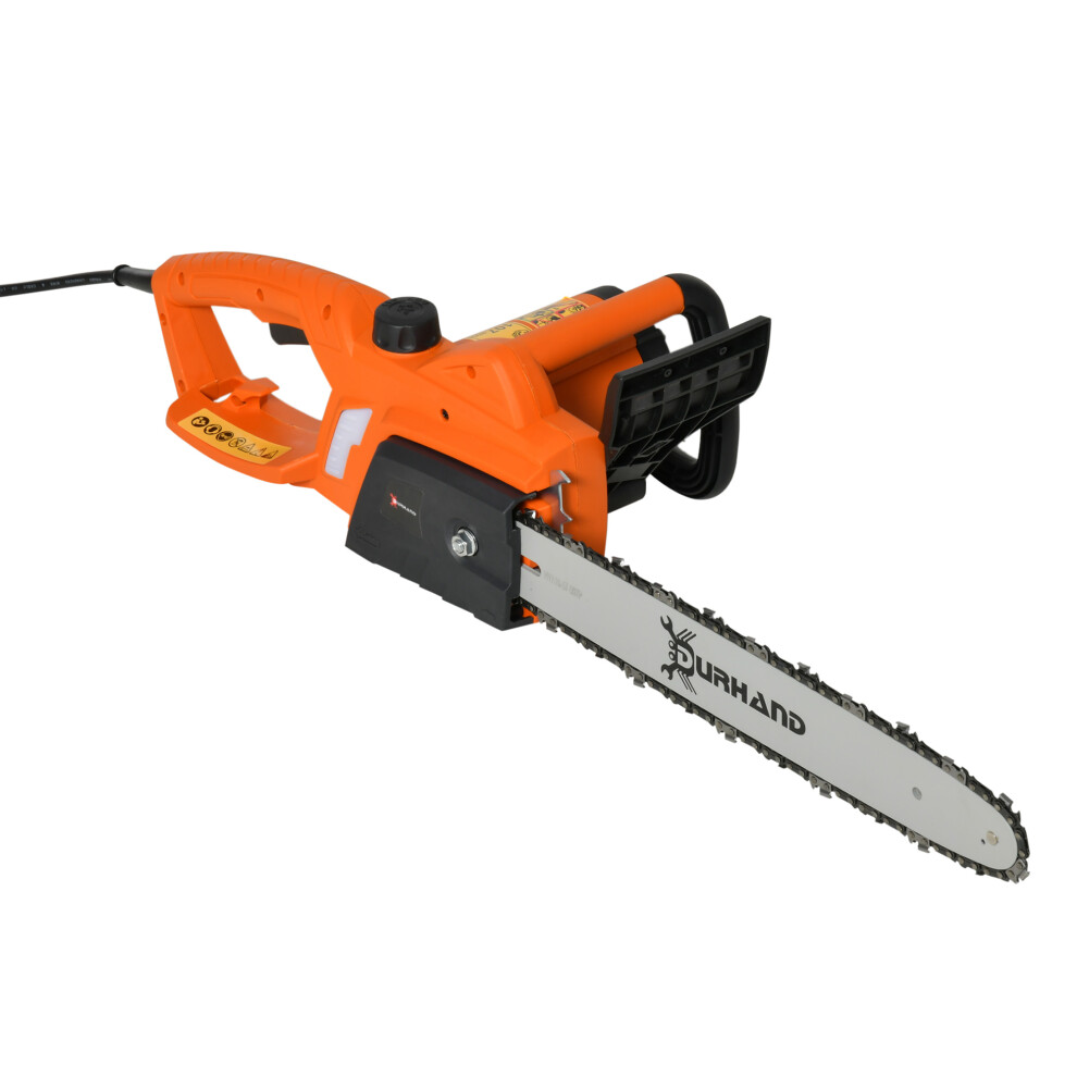 Aluminium Chainsaw 2000W with Double Brake Protection 40cm Blade Cover for Wood Trees and Branches Orange-image-OPC-PMY86N2-NEW