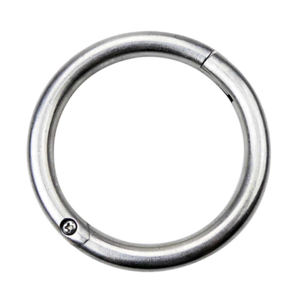 Stainless Steel Bull Nose Ring Cattle Traction Tool for Farm Livestock Nose Piercing