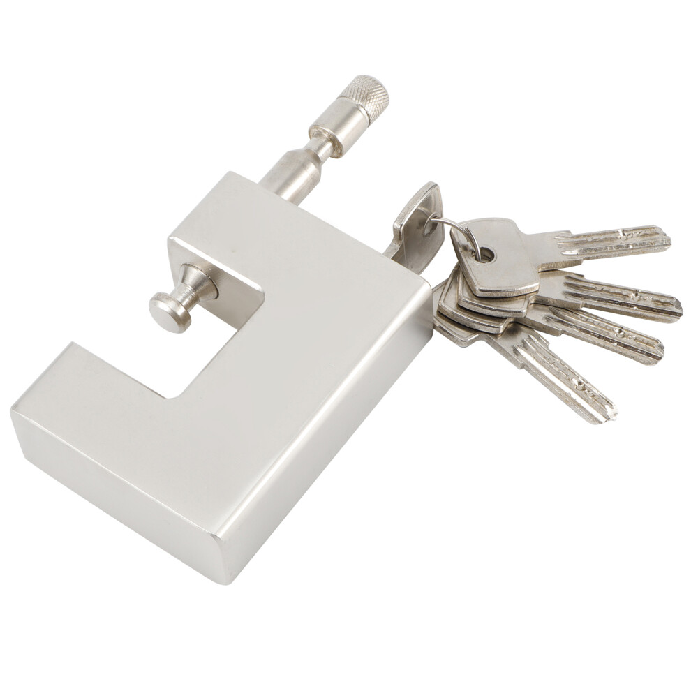 High Security Iron Padlock With Thick Shackle 5 Keys Anti-Theft Design 6911360647863