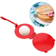 8in Aluminum Alloy Tortilla Press, Red, 20x2cm Bread Maker
