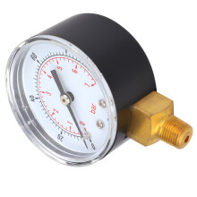 Luft Wasser Öl Gas Druckmesser 50mm Skala 1/8 BSPT Unterseite Anschluss 0-7Bar