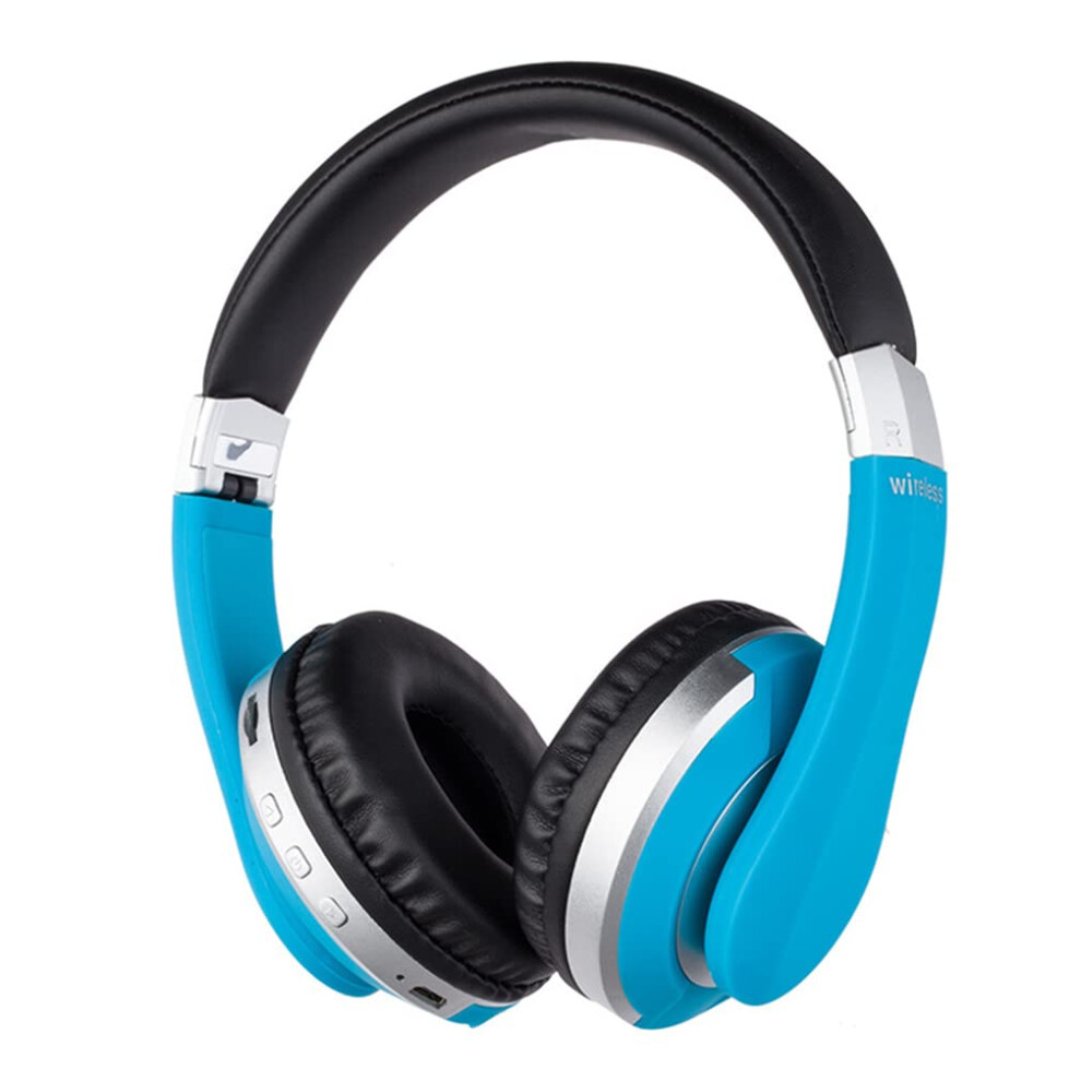 Over-Ear Tooth 5.0 Headphones Deep Bass Hd Call Wireless Foldable Tooth Headset With Mic, Lossless Hi-Fi Sound, For Travel, Home Office, Blue 9067246688059