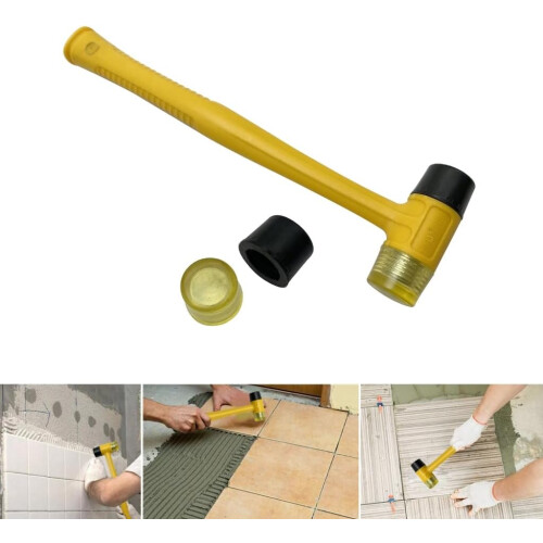 Soft Double-Faced Rubber Hammer Ergonomic Handle Rubber Hammer Hand Tool for Glazing Window & Hand Tool 1