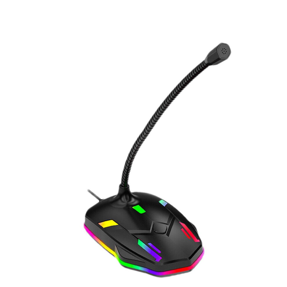 Microphone For Computer,Condenser Pc Mic - Conference Usb Microphone, Plug &, 360 Degree Adjustable Gooseneck Design, Noise-Canceling Technology Black 9339159206034