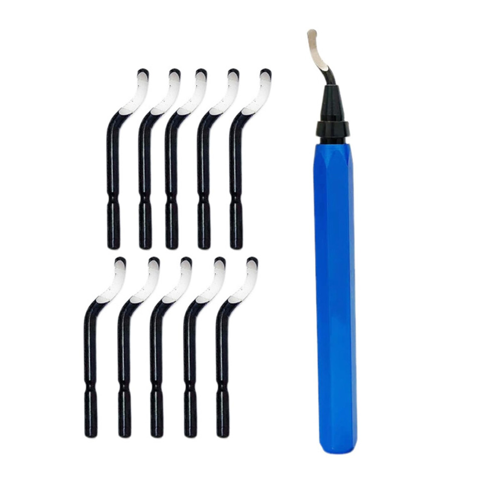 Professional Blue Deburring Tool With 10/15 Cutter Produced For Accurate Burr Removal In Industrial Applications Ergonomic Deburring Tool Set A 9323874941646
