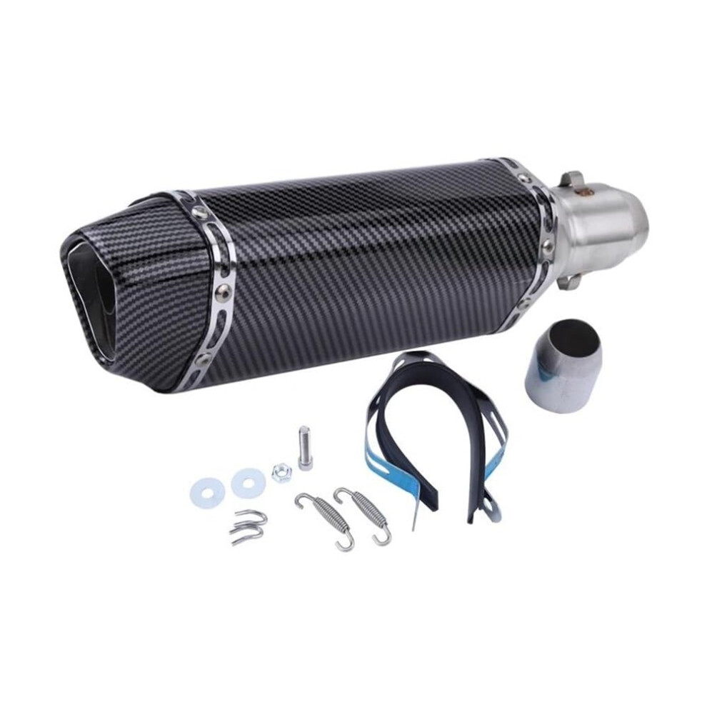 Motorcycle Exhaust Silencer Muffler Silencer Escape Moto Db Killer For Suzuki 370Mm Motorcycle Exhaust Pipe Exhaust Muffler Pipe(H) 9339159206386