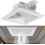 Space Saving Integrated Ceiling Ventilation Fan Powerful Performance for Moisture Control in Tight Spaces (28 * 28cm) 4