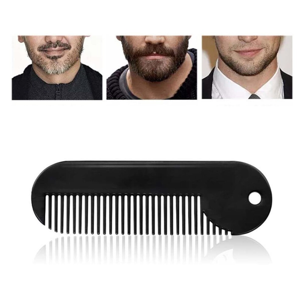 Unisex Men Barber Combs Zinc Alloy Beard Comb Styling Accessory Portable Hair Styling Tool For Men