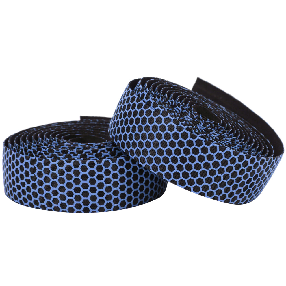 Road Bike Handlebar Tape Blue Non-Slip Sponge with End Plugs for Better Control-image-OPC-PMY8BH5-NEW