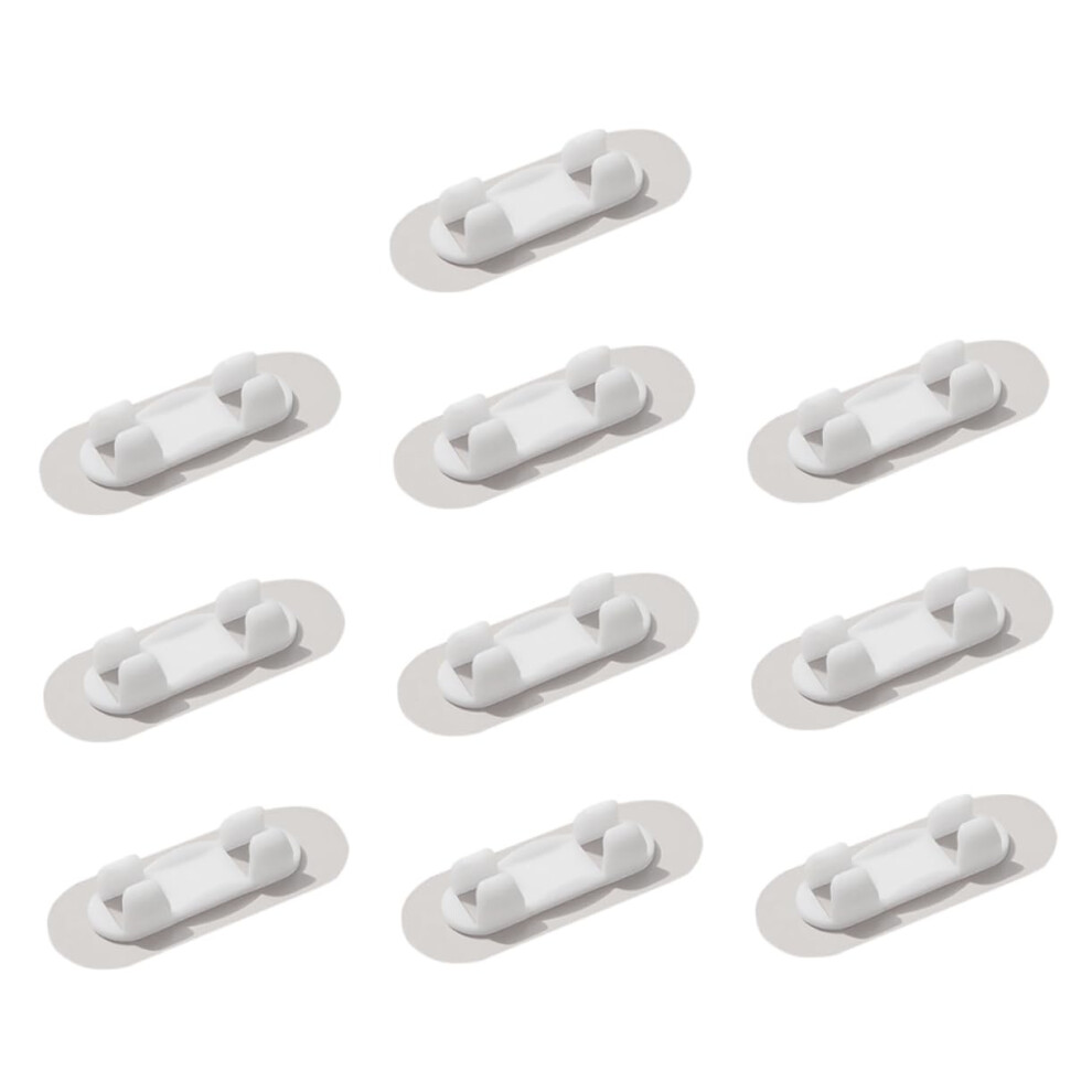 10Pcs Self-Adhesive Cable Organizers Adhesive Wire Clips For Cable Management Tray 9323874942322