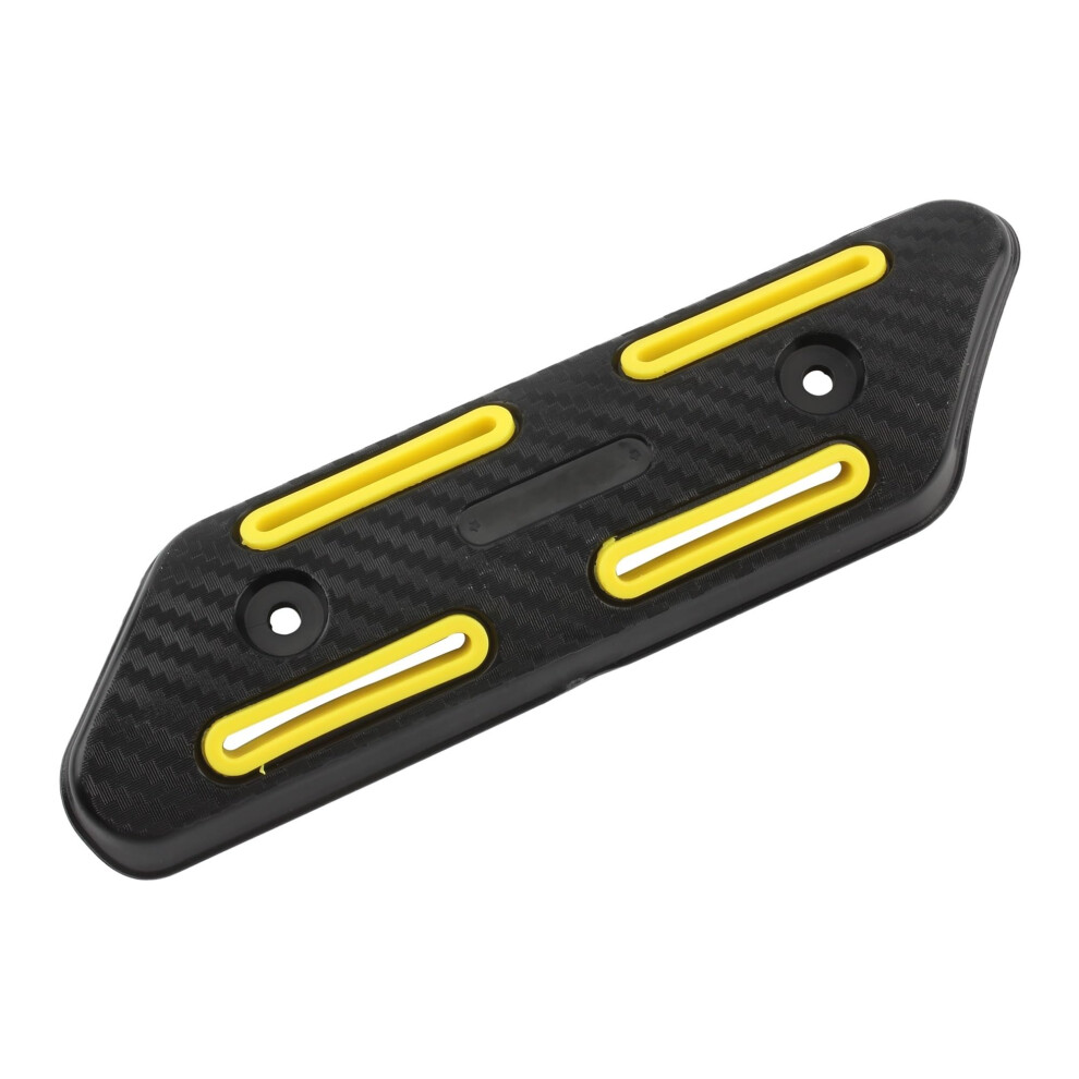 Heat Shields Motorcycle Exhaust Heat Insulation Protector Retrofit Motorbike Universal Anti-Scalding Guard Exhaust Heat Insulation Guard Yellow 9105992052509