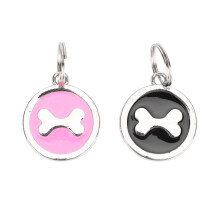 10pcs Metal Pet Identity Tags, 2.5cm, Durable & Cute for Cats & Dogs